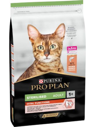 purina pro plan cat sterilised vital functions salmon для кошек стерилизованных с лососем 1.5 кг