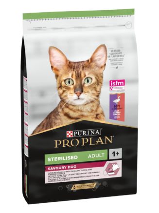 purina pro plan cat adult sterilised duck для стерилизованных кошек с уткой 1.5 кг