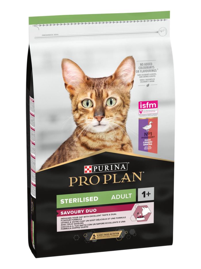 purina pro plan cat adult sterilised duck для стерилизованных кошек с уткой 1.5 кг