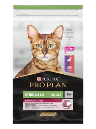 purina pro plan cat adult sterilised duck для стерилизованных кошек с уткой 1.5 кг