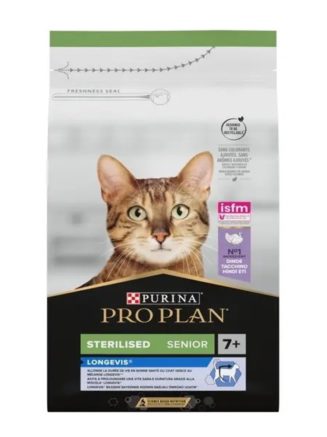 purina pro plan cat sterilised senior longevis turkey 7+ для стерилизованных кошек 1.5 кг