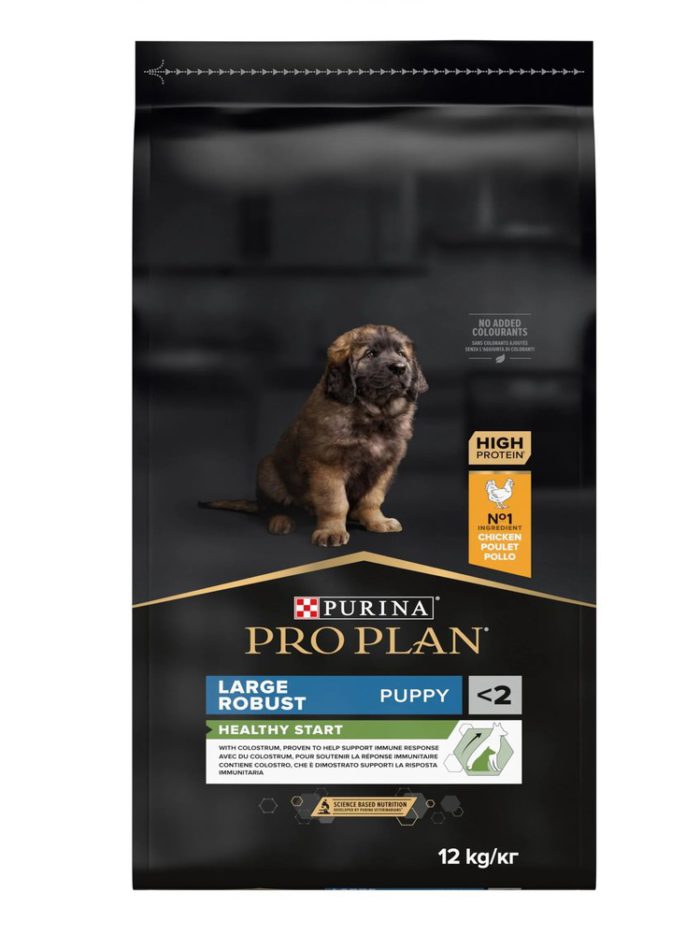 purina pro plan puppy large robust healthy start для щенков с курицей 12 кг