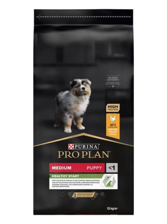 purina pro plan puppy medium healthy start для щенков с курицей 12 кг