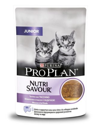 purina pro plan junior nutrisavour паштет с индейкой для котят 85 г