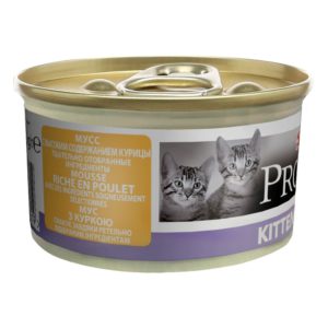 purina pro plan junior паштет с индейкой для котят 24х85 г