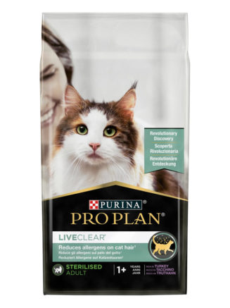 purina pro plan liveclear sterilised turkey для кошек стерилизованных с индейкой 1.4 кг