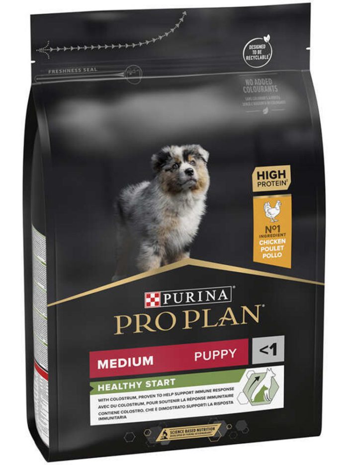 purina pro plan puppy medium healthy start для щенков с курицей 3 кг