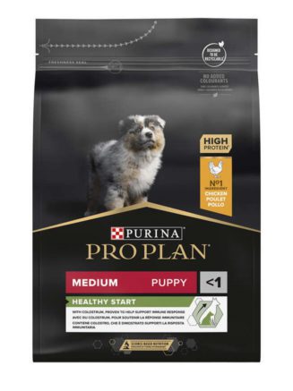 purina pro plan puppy medium healthy start для щенков с курицей 3 кг
