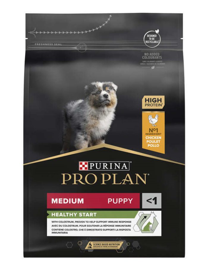 purina pro plan puppy medium healthy start для щенков с курицей 3 кг