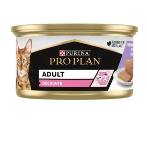purina pro plan delicate turkey паштет с индейкой для кошек 24*85 г