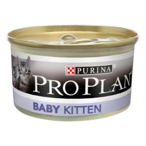 purina pro plan baby kitten нежный мусс с курицей для котят 85 г