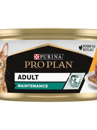 purina pro plan adult maintenance кусочки в паштете с курицей для взрослых кошек 24*85 г