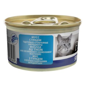 purina pro plan senior 7+ longevis мусс с тунцом для пожилых кошек 24*85 г