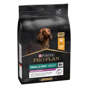purina pro plan dog adult 9+ small & mini age defence для собак малых пород с курицей 3 кг