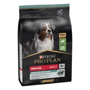 purina pro plan dog adult medium sensitive digestion lamb для собак с ягненком 14 кг