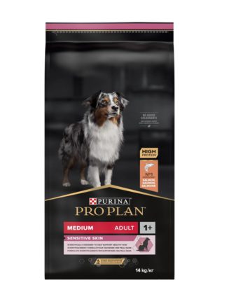 purina pro plan dog adult medium sensitive skin salmon для собак с лососем 14 кг