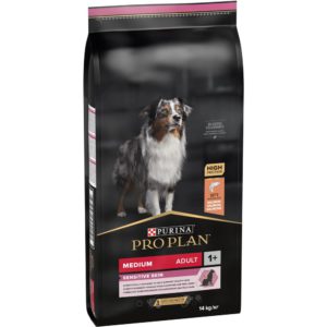 purina pro plan dog adult medium sensitive skin salmon для собак с лососем 14 кг