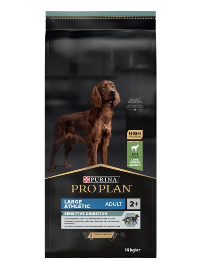 purina pro plan dog adult large athletic sensitive digestion lamb для собак с ягненком 14 кг
