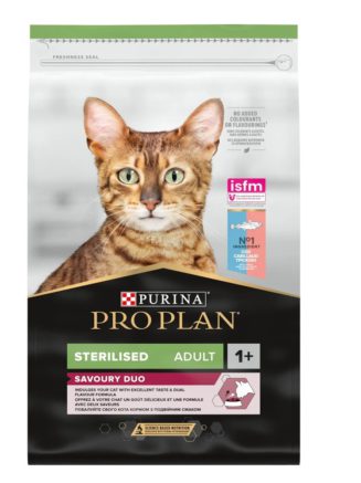 purina pro plan cat sterilised savoury duo Сod & Тrout с треской для стерилизованных кошек 3 кг