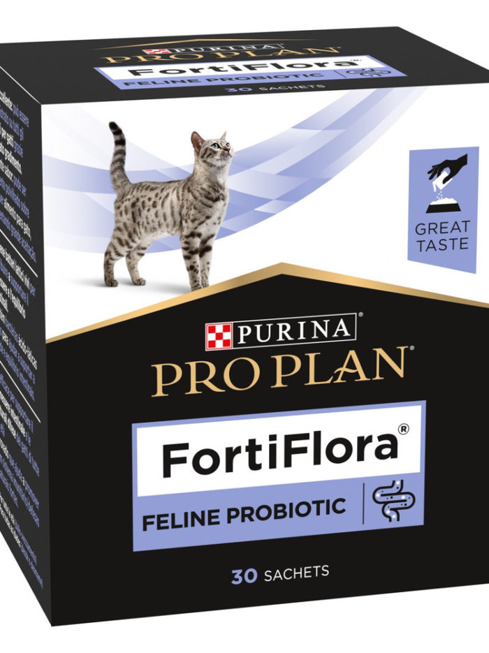 purina veterinary diets fortiflora feline для кошек и котят 30х1г