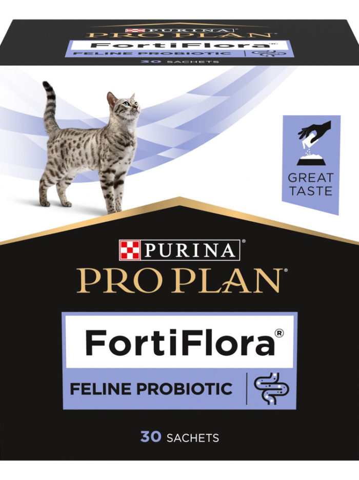 purina veterinary diets fortiflora feline для кошек и котят 30х1г