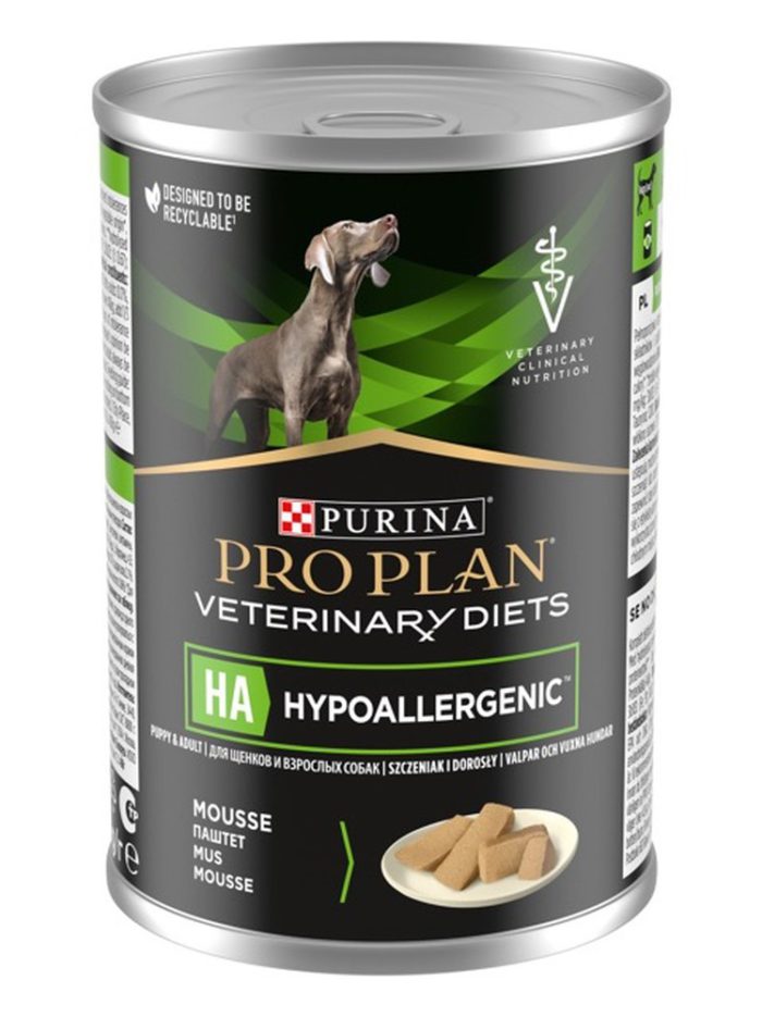purina veterinary diets ha hypoallergenic canine для собак 12*400 г