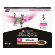 purina veterinary diets ur urinary feline для кошек с курицей 10х80 г