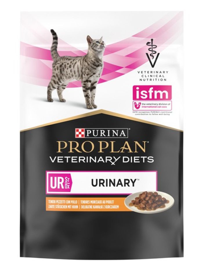 purina veterinary diets ur urinary feline для кошек с курицей 80 г