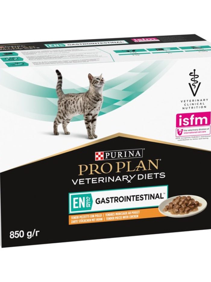 purina veterinary diets en gastrointestinal feline в подливке с курицей для кошек 80 г