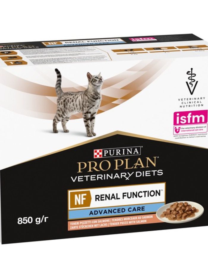 purina veterinary diets nf renal function feline в подливке с лососем для кошек 10х80 г