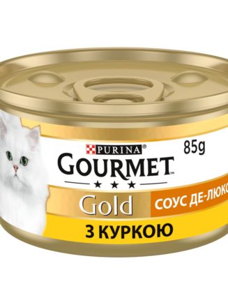 gourmet gold Кусочки в соусе для кошек с курицей 24x85 г
