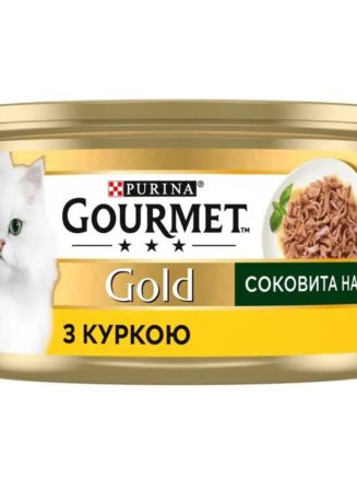 gourmet gold Сочное наслаждение для кошек с курицей 24x85 г