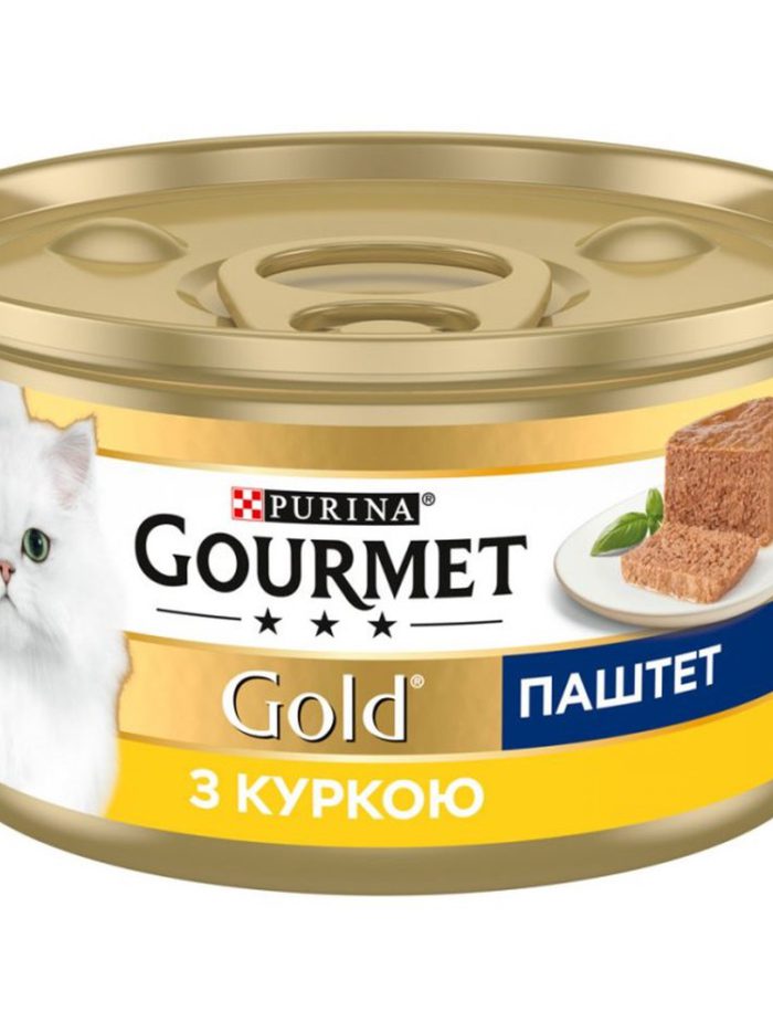 gourmet gold для кошек паштет с курицей 24x85 г