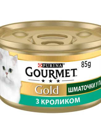 gourmet gold для кошек Кусочки в паштете с кроликом 24x85 г