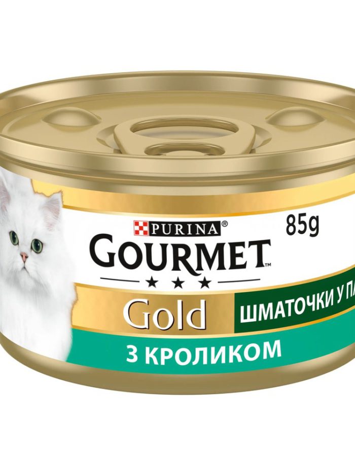 gourmet gold для кошек Кусочки в паштете с кроликом 24x85 г