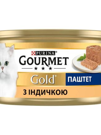 gourmet gold для кошек паштет с индейкой 24x85 г