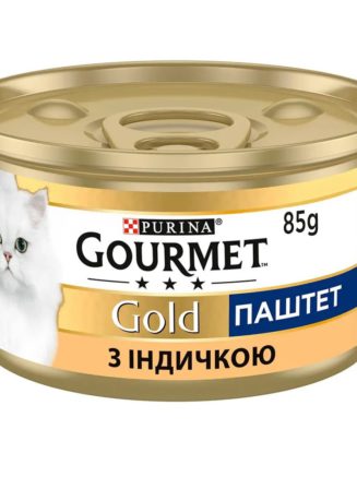 gourmet gold для кошек паштет с индейкой 24x85 г