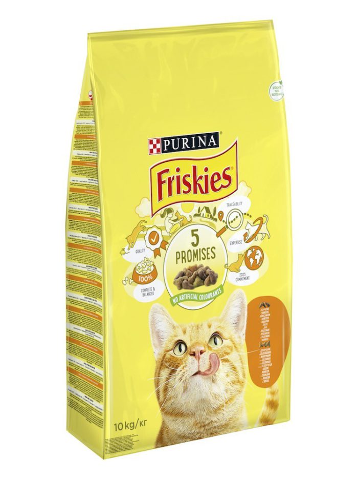 purina friskies для кошек с курицей и овощами 10 кг