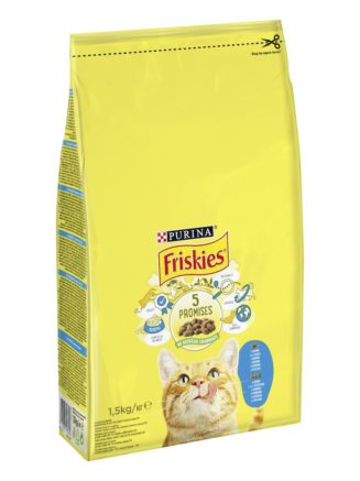 purina friskies для кошек с лососем и овощами 10 кг