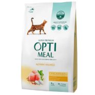 optimeal chicken для кошек с мясом курицы 4 кг
