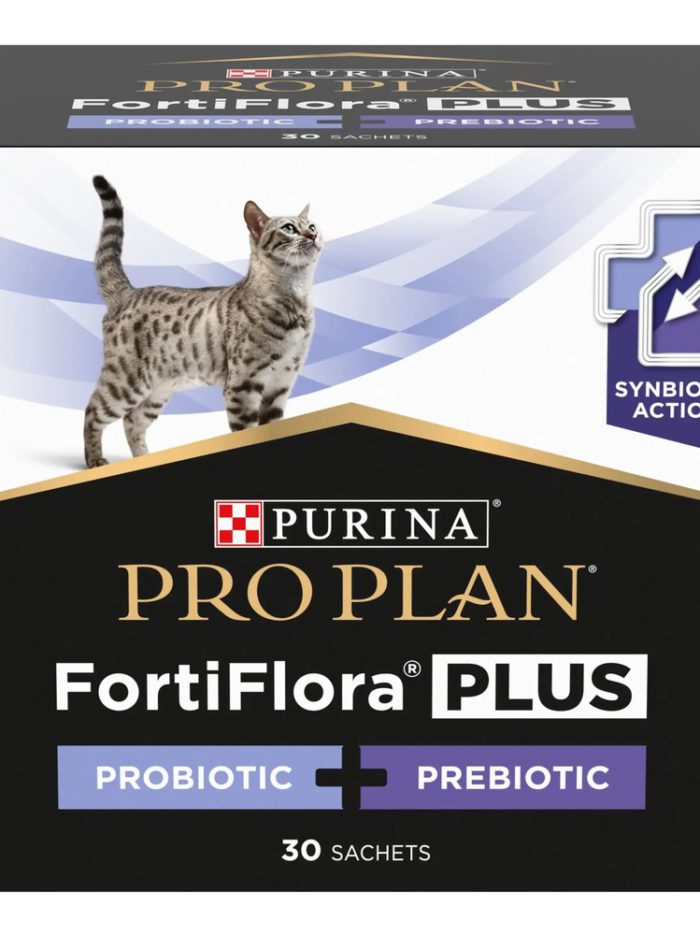 purina veterinary diets fortiflora plus пробиотик с пребиотиком для кошек и котят 30х1г