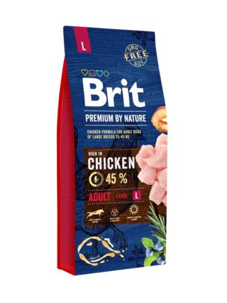 brit premium large l для собак крупных пород с курицей 3 кг