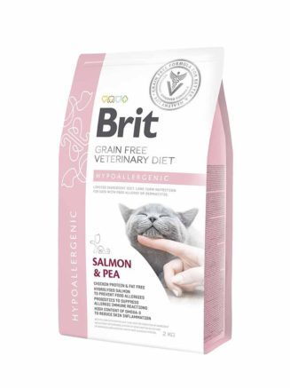brit vd cat hypoallergenic для кошек с лососем 400 г