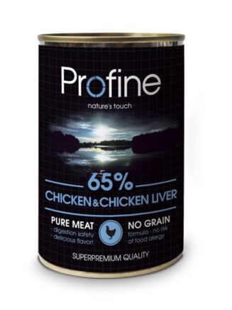 Влажный корм profine chicken and liver для собак с курицей и куриной печенью 400 г