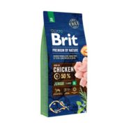 brit premium junior xl для щенков крупных и гигантских пород c курицей 15 кг