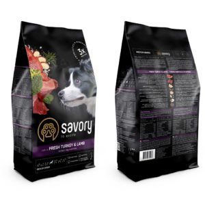 savory medium turkey&lamb для собак средних пород с ягненком 3 кг