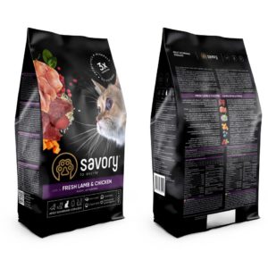 savory sterilised lamb chicken для стерилизованных кошек с ягненком 400 г