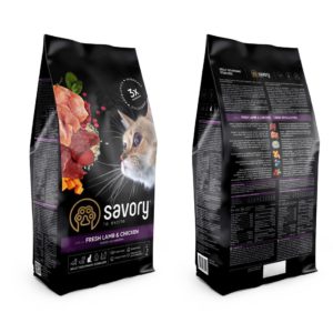 savory sterilised lamb chicken для стерилизованных кошек с ягненком 2 кг