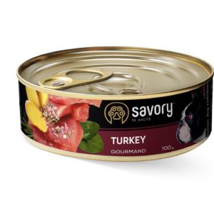 savory dog gourmand turkey для собак с индейкой 100 г
