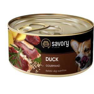 savory dog gourmand duck для собак с уткой 200 г